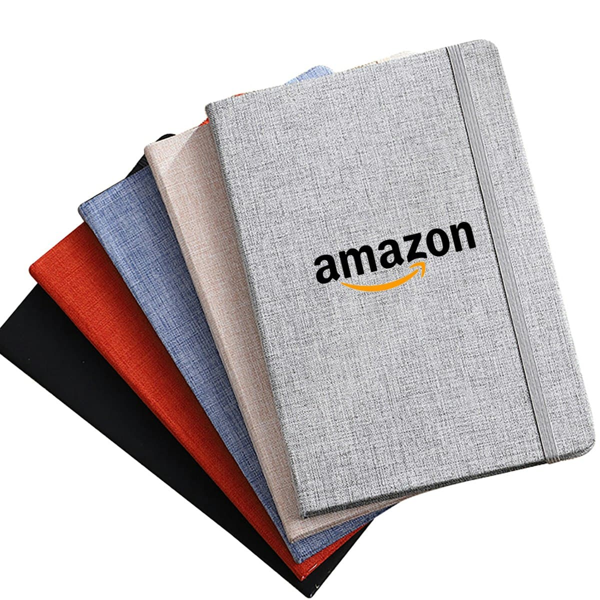 A5 Size Notebook with Cotton PU - custom logo