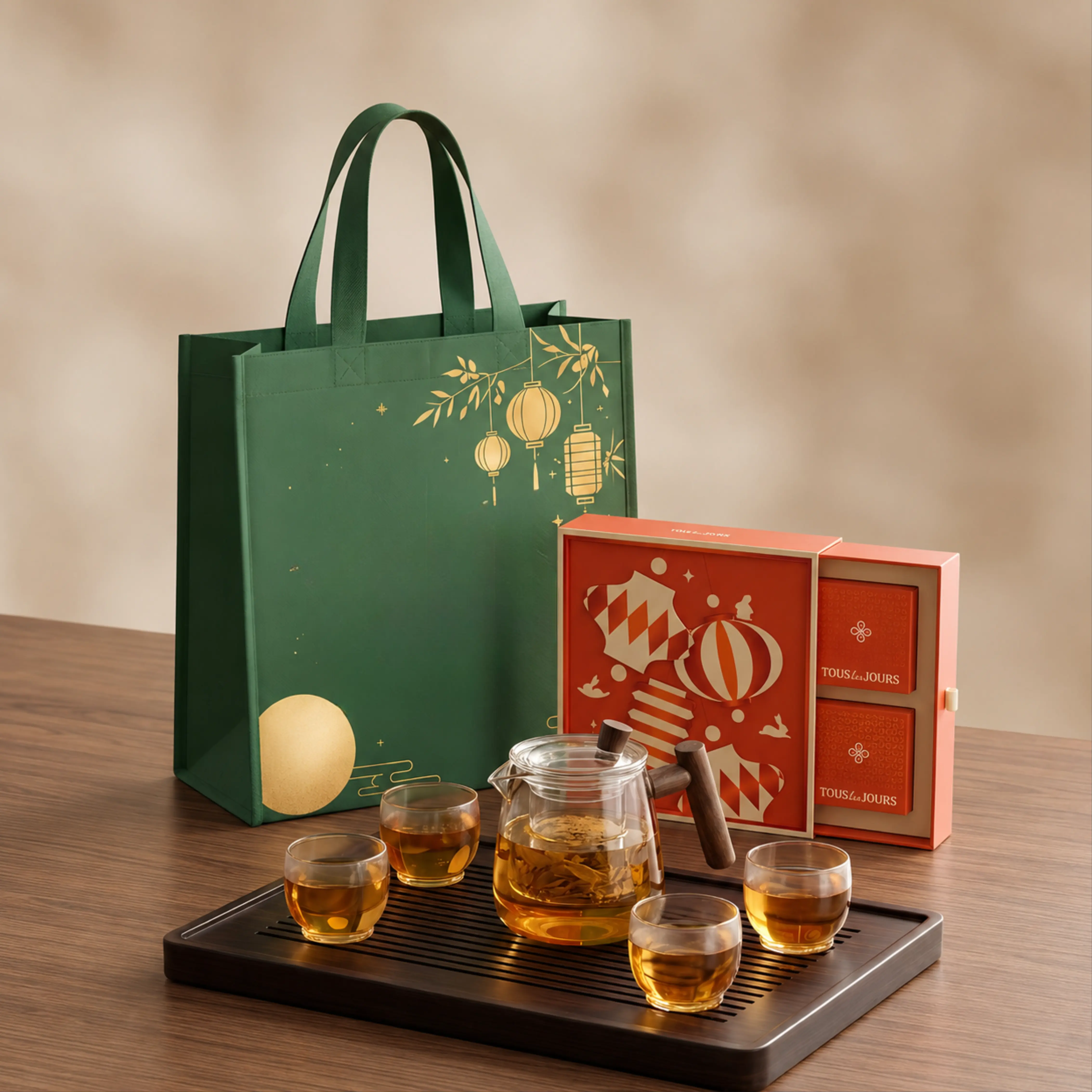 Dancing Lantern Mooncake Gift Set - in logo